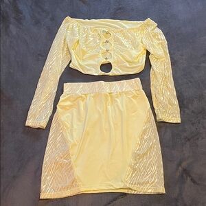 Yellow two piece set (new in bag)